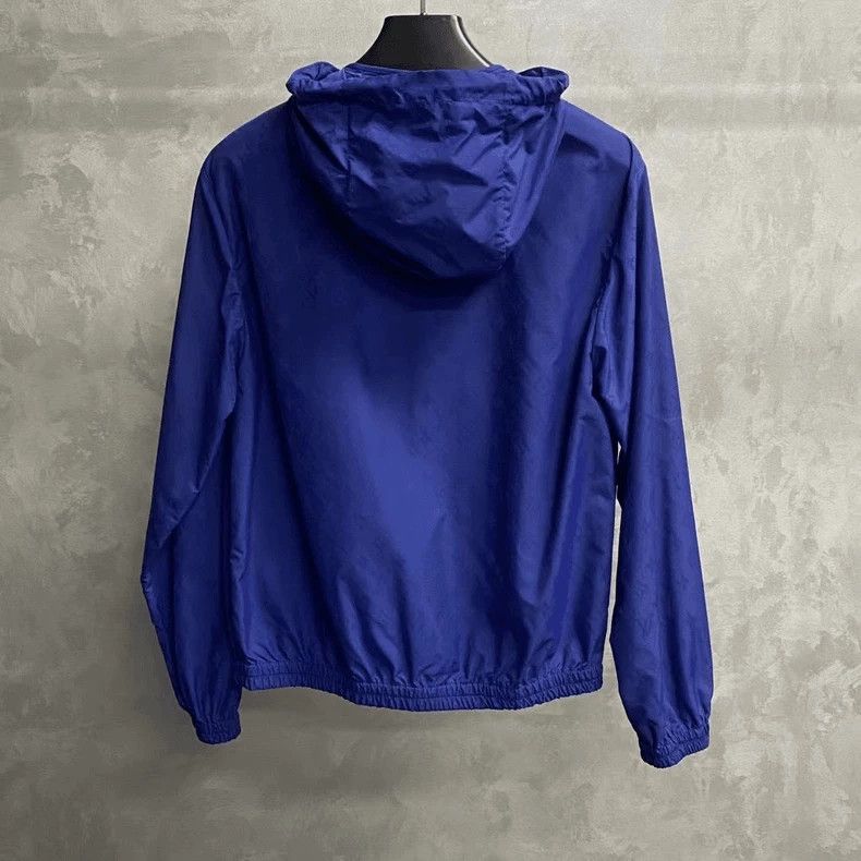 Louis Vuitton Louis Vuitton Blue Logo Print Windbreaker Jacket Size US L / EU 52-54 / 3 - 2 Thumbnail