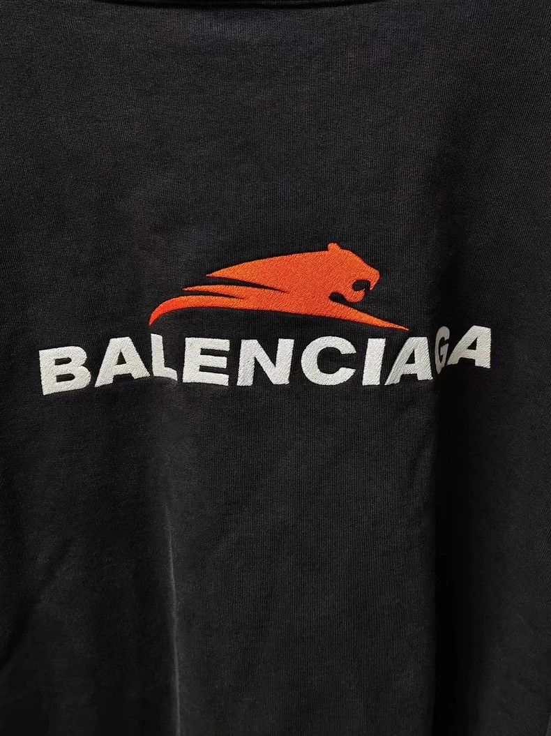 Balenciaga Balenciaga Black Embroidered Logo Sweatshirt Size US M / EU 48-50 / 2 - 3 Thumbnail