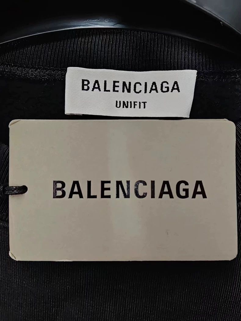Balenciaga Balenciaga Black Embroidered Logo Sweatshirt Size US M / EU 48-50 / 2 - 5 Thumbnail