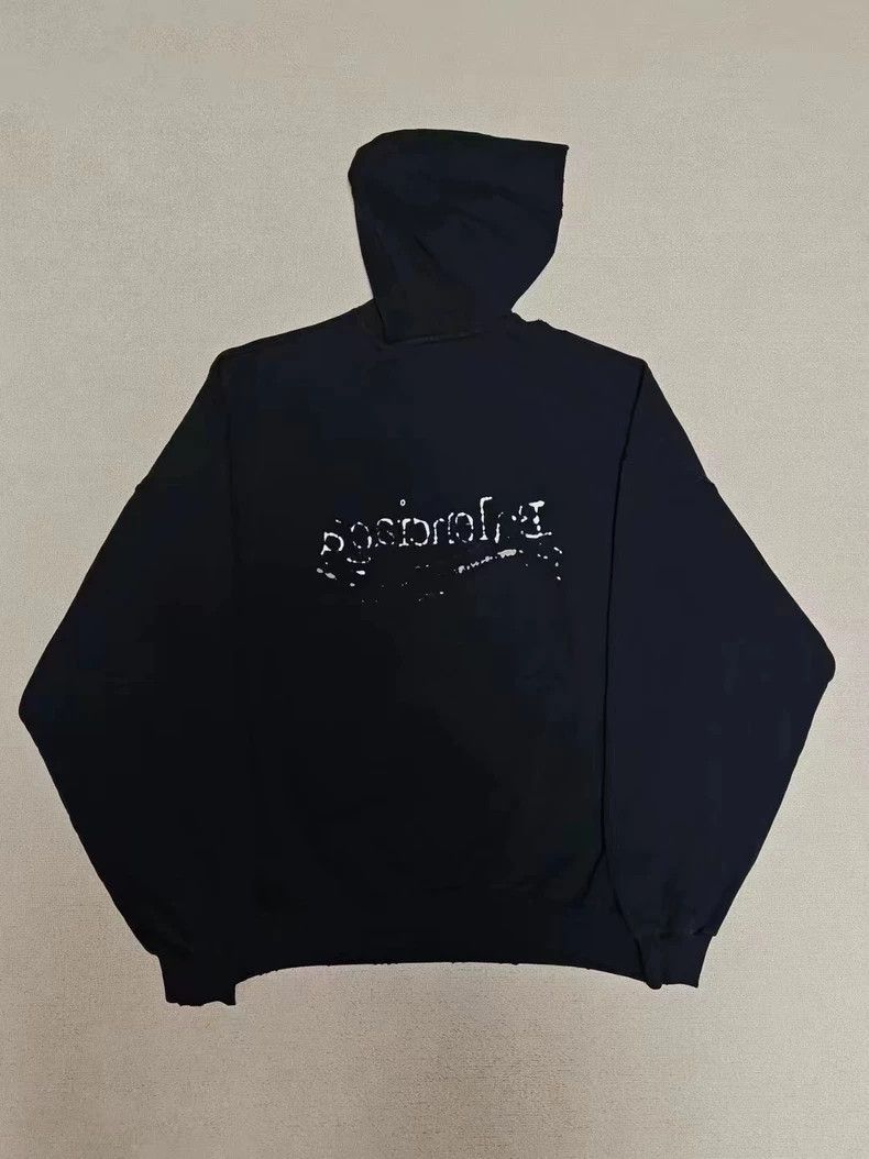 Balenciaga Balenciaga Hand-Drawn Hooded Sweatshirt Size US L / EU 52-54 / 3 - 2 Thumbnail