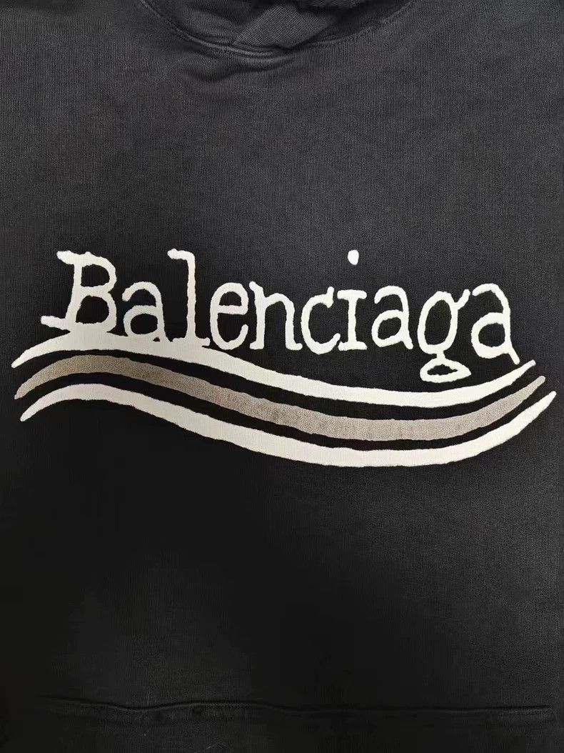 Balenciaga Balenciaga Hand-Drawn Hooded Sweatshirt Size US L / EU 52-54 / 3 - 3 Thumbnail