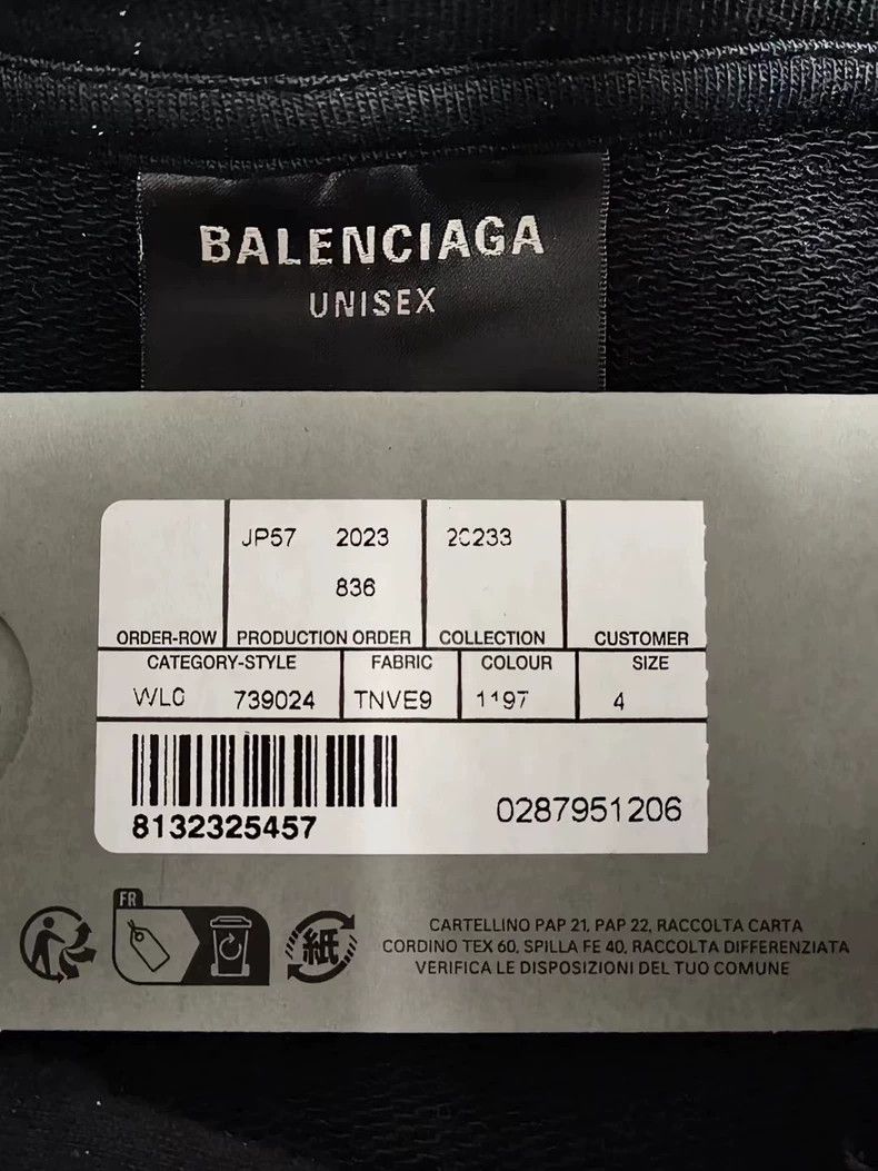 Balenciaga Balenciaga Hand-Drawn Hooded Sweatshirt Size US L / EU 52-54 / 3 - 5 Thumbnail