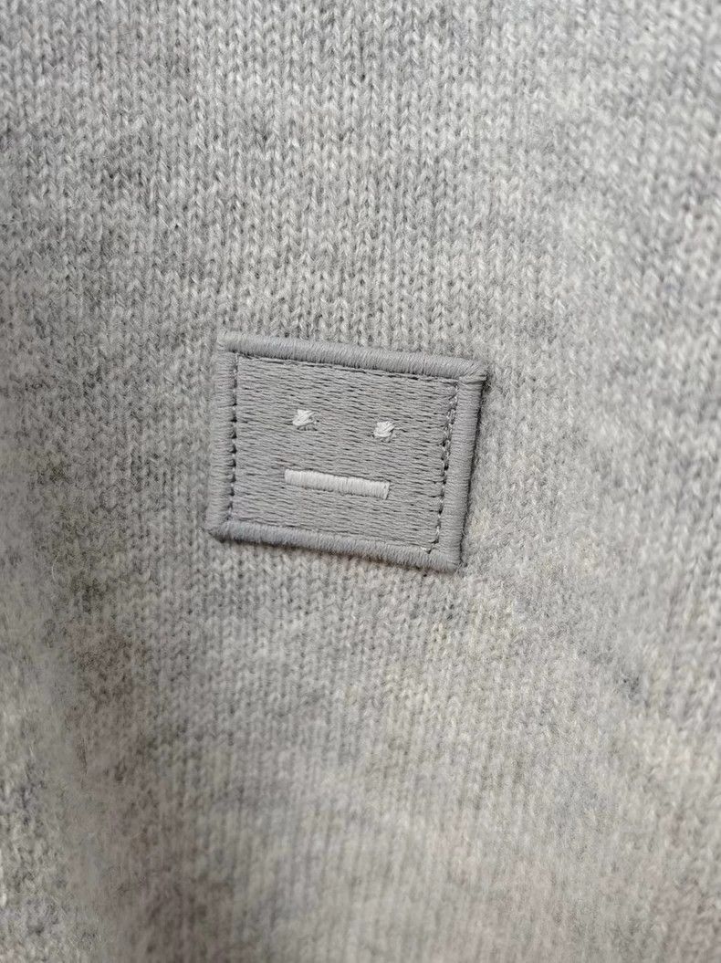 Acne Studios Acne Studios Gray Crew Neck Cardigan Size US XL / EU 56 / 4 - 3 Thumbnail