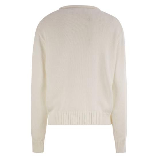 Polo Ralph Lauren POLO RALPH LAUREN Women Sweater 211935308 WHITE Size M / US 6-8 / IT 42-44 - 2 Thumbnail