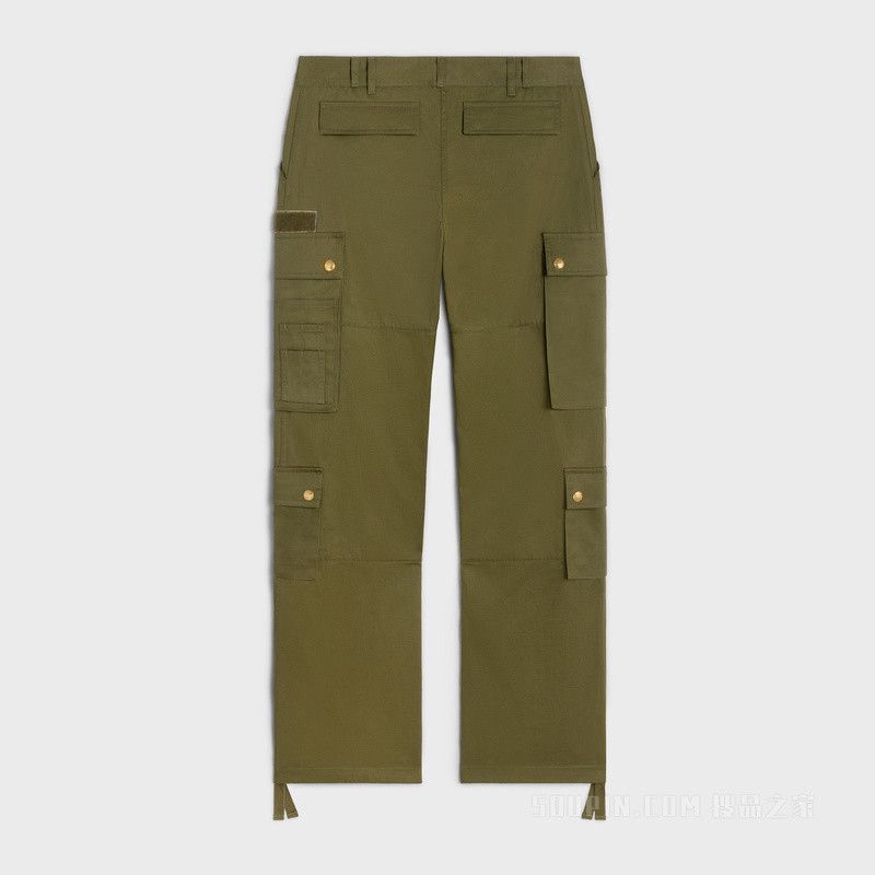 Celine cargo pants in cotton linen Size 30" / US 8 / IT 44 - 2 Thumbnail