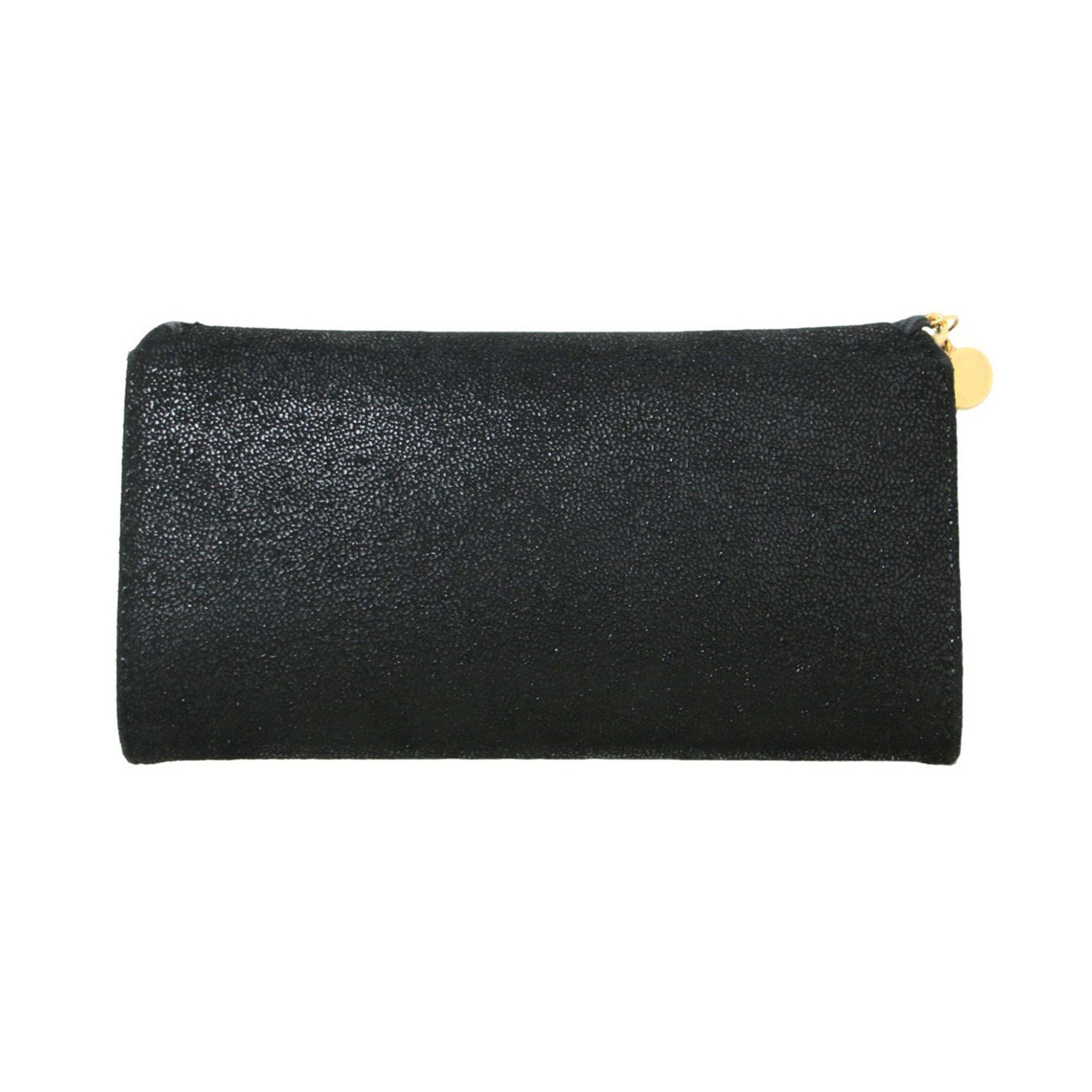 Stella McCartney STELLA McCARTNEY Stella McCartney Falabella Flap Long Wallet Chain Black Gold Size ONE SIZE - 2 Thumbnail