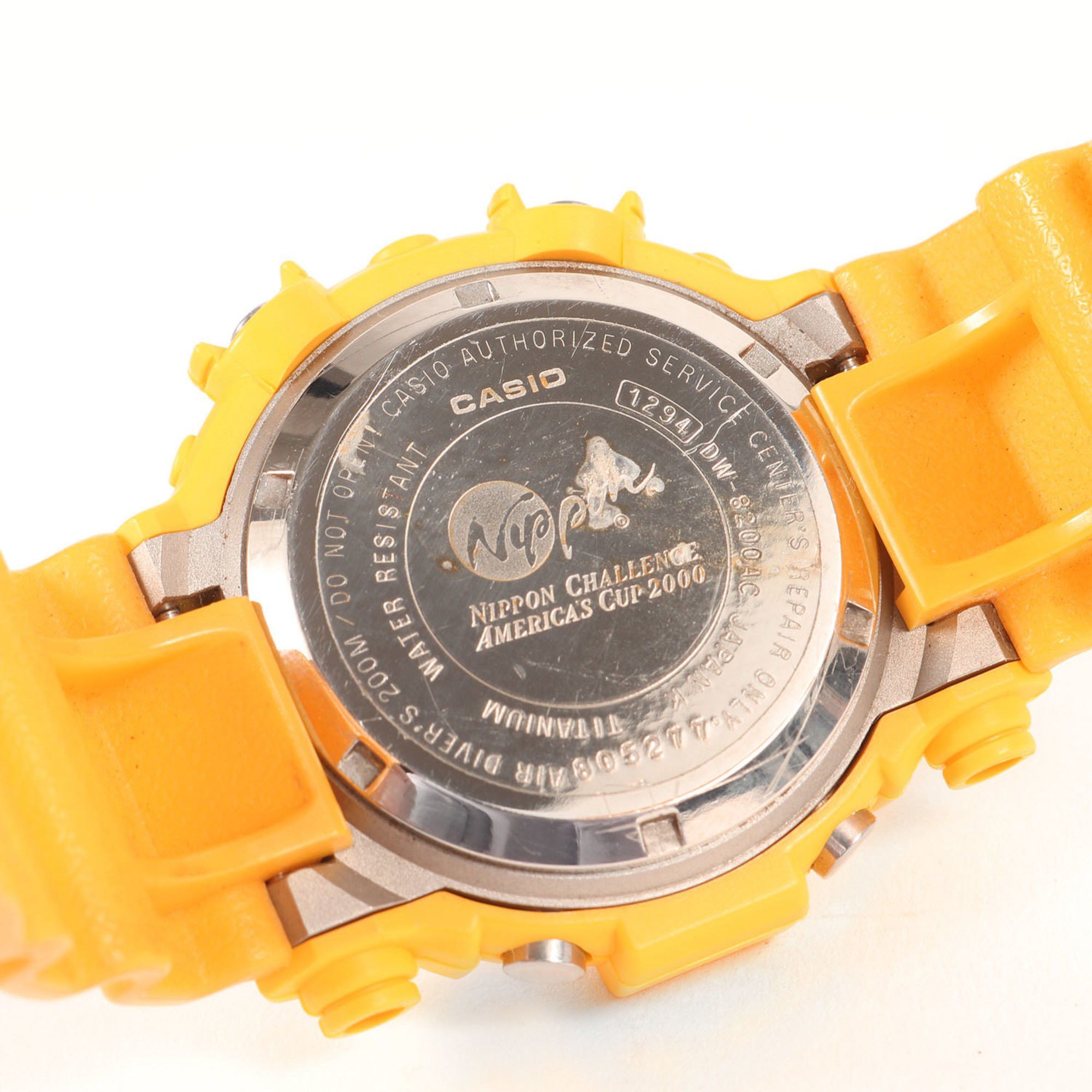 Casio G-SHOCK 90s FROGMAN DW-8200AC-9T America's Cup 2000 Marlin Yellow Frog Watch CASIO Size ONE SIZE - 5 Thumbnail