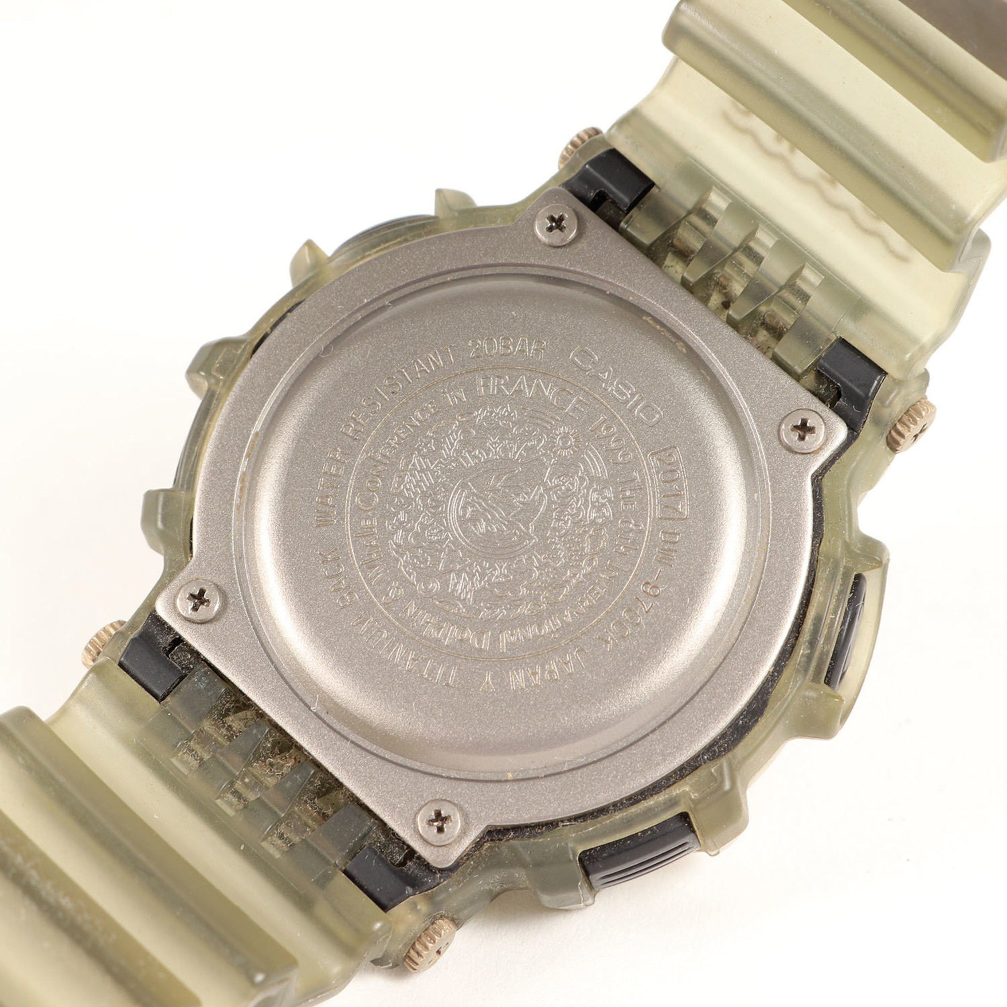 Casio G-SHOCK 90s 8th International Dolphin and Whale Memorial Model DW-9700K-9T Irukuji Wristwatch Grey Skeleton CASIO Size ONE SIZE - 5 Thumbnail