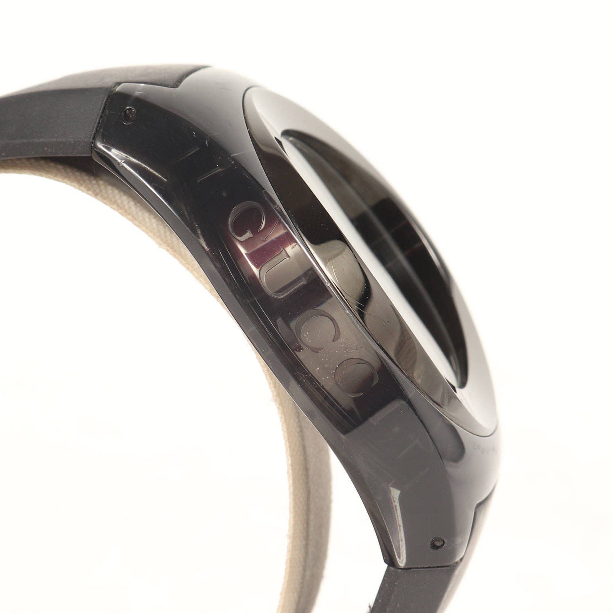 Gucci Gucci Skeleton Analog (SYNC) Sherry Line Rubber Belt Black Size ONE SIZE - 4 Thumbnail