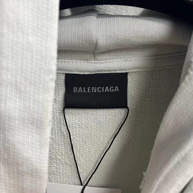 Balenciaga Balenciaga White Letter Print Hoodie Size US S / EU 44-46 / 1 - 2 Thumbnail