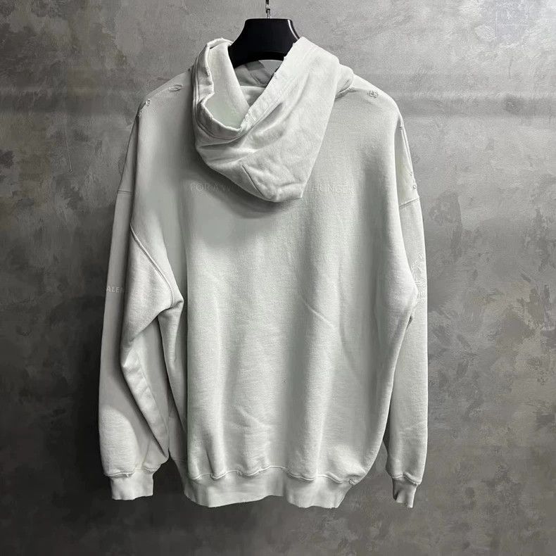 Balenciaga Balenciaga White Letter Print Hoodie Size US S / EU 44-46 / 1 - 3 Thumbnail