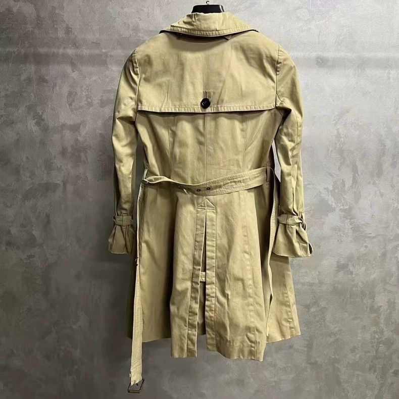 Burberry Brown Double-Breasted Checkered Jacket Coat Size US M / EU 48-50 / 2 - 2 Thumbnail