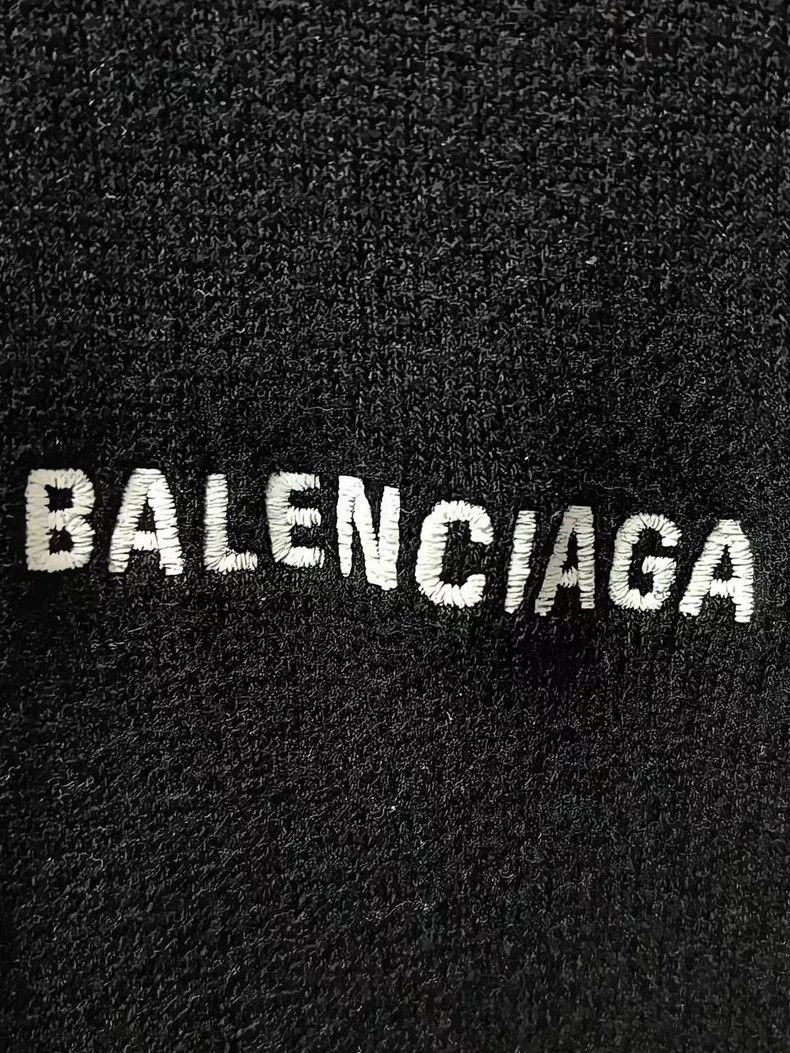 Balenciaga Balenciaga Black Knitted Sports Hoodie Sweatshirt Size US M / EU 48-50 / 2 - 3 Thumbnail