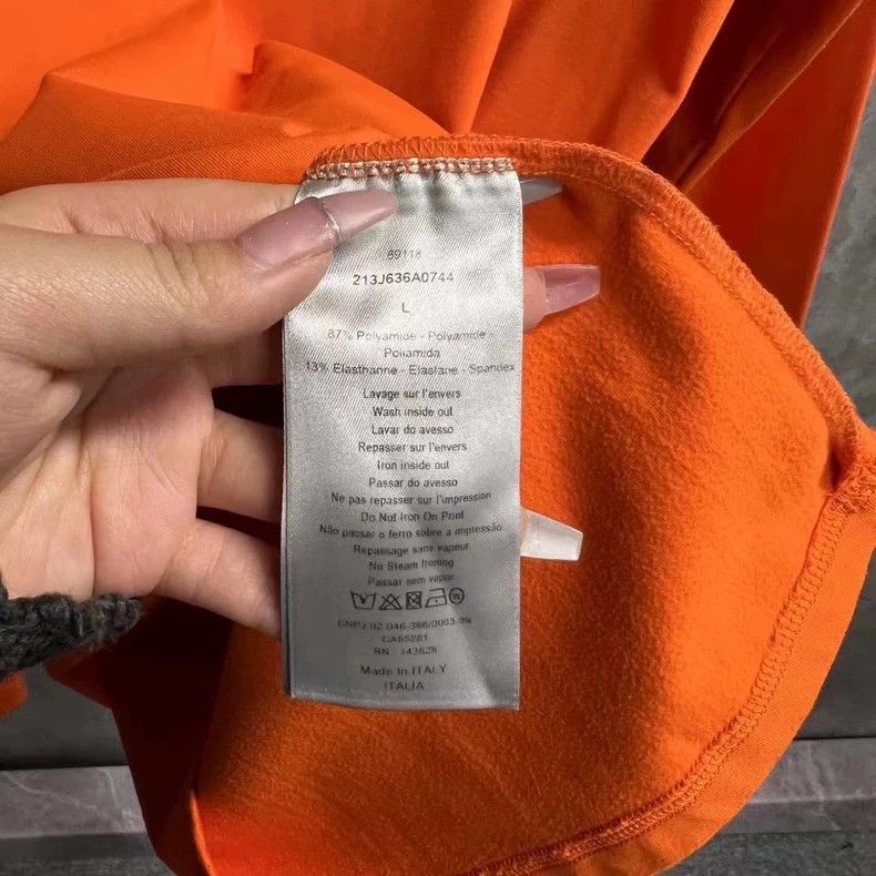 Dior Dior Orange High-Neck Embroidered Logo Sweatshirt Size US L / EU 52-54 / 3 - 4 Thumbnail