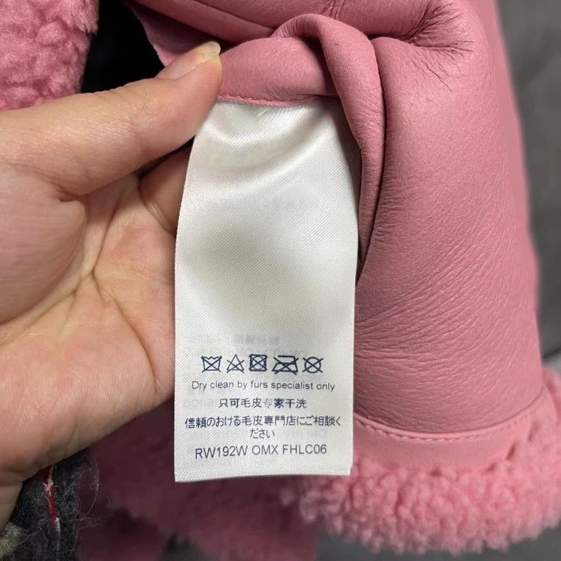 Louis Vuitton Louis Vuitton Pink Shearling Jacket Coat Size US M / EU 48-50 / 2 - 4 Thumbnail