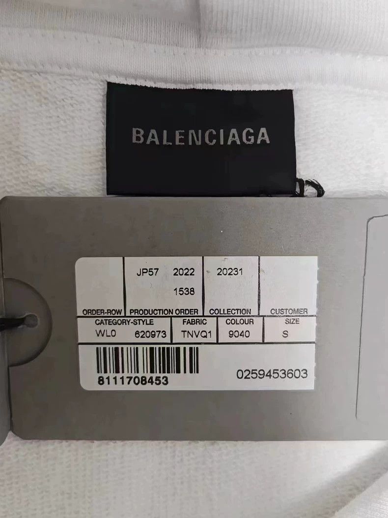 Balenciaga Balenciaga Hoodie with Graffiti Print Size US S / EU 44-46 / 1 - 5 Thumbnail