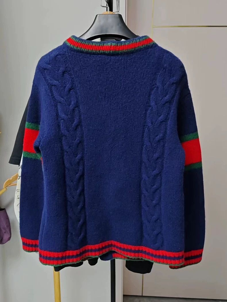 Gucci Gucci Color Block V-Neck Sweater Size US L / EU 52-54 / 3 - 2 Thumbnail