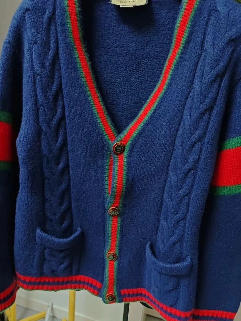 Gucci Gucci Color Block V-Neck Sweater Size US L / EU 52-54 / 3 - 3 Thumbnail