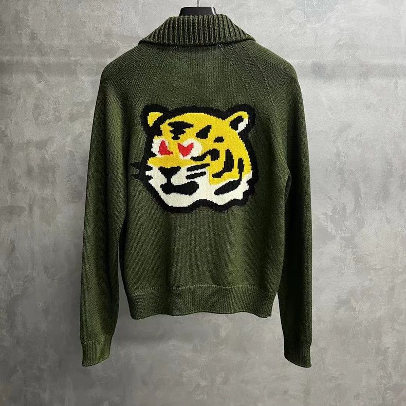 Louis Vuitton Louis Vuitton Green Geometric Knit Button-Up Sweater Size US XS / EU 42 / 0 - 2 Thumbnail
