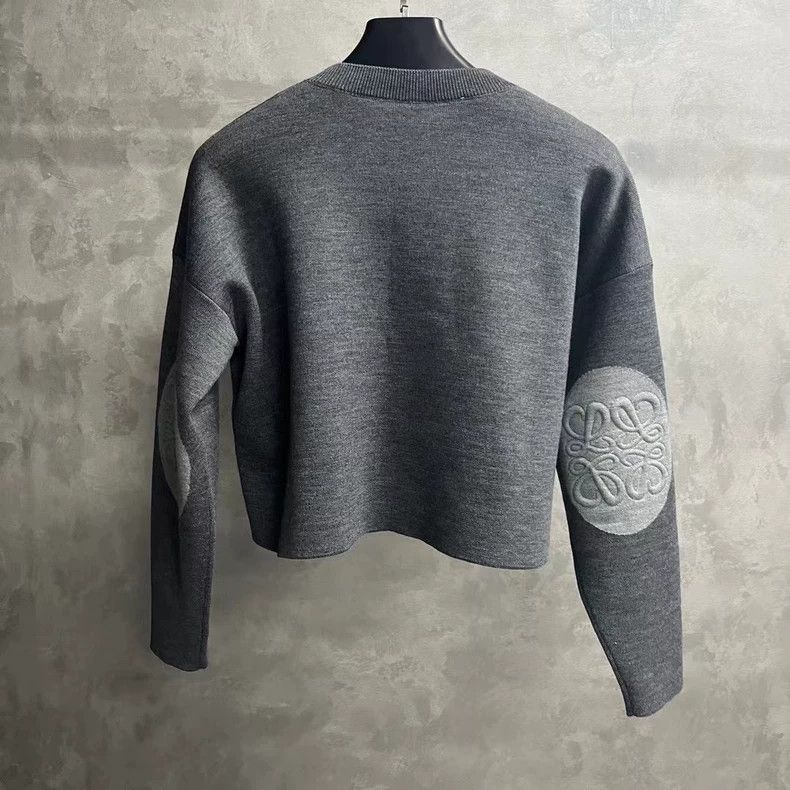 Loewe Loewe Short Grey Cropped Sweater Size S Size US S / EU 44-46 / 1 - 2 Thumbnail