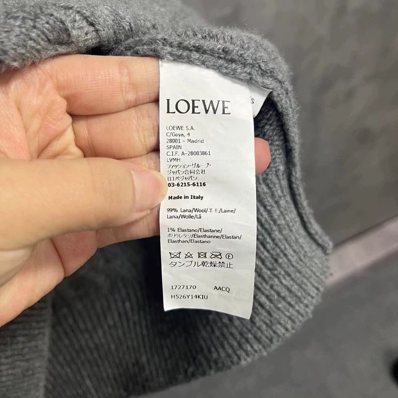 Loewe Loewe Gray Cable Knit Long Sleeve Sweater Size US S / EU 44-46 / 1 - 4 Thumbnail