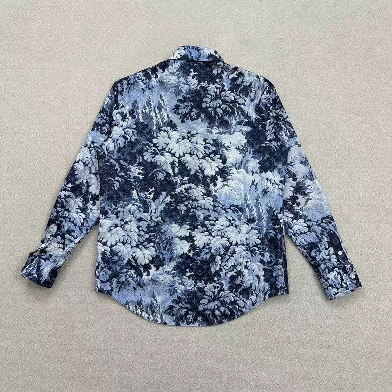 Louis Vuitton Louis Vuitton Flower Pattern Long Sleeve Shirt Size US XL / EU 56 / 4 - 2 Thumbnail