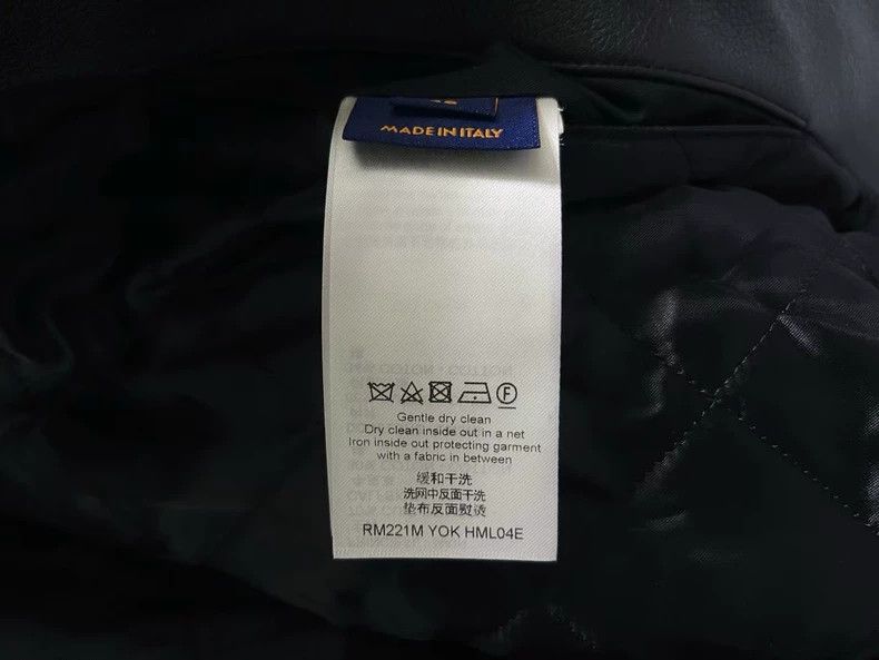Louis Vuitton Louis Vuitton LV x Nigo Black Leather Jacket Size US L / EU 52-54 / 3 - 3 Thumbnail