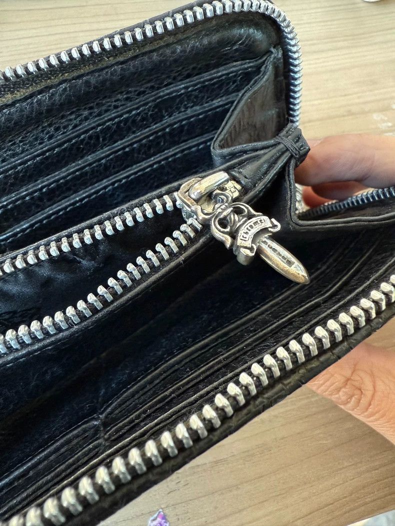 Chrome Hearts Chrome Hearts Cross Design Leather Wallet Size ONE SIZE - 7 Thumbnail