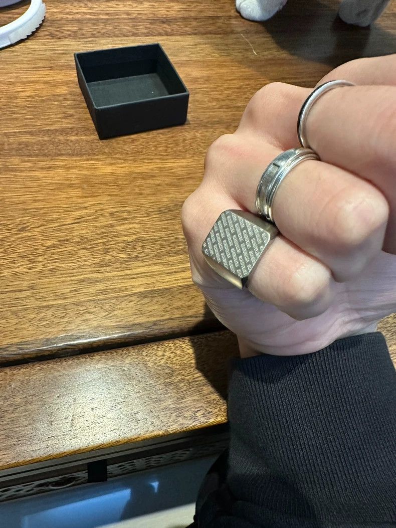 Vetements Vetements Silver Ring with Box, Size S Size ONE SIZE - 5 Thumbnail