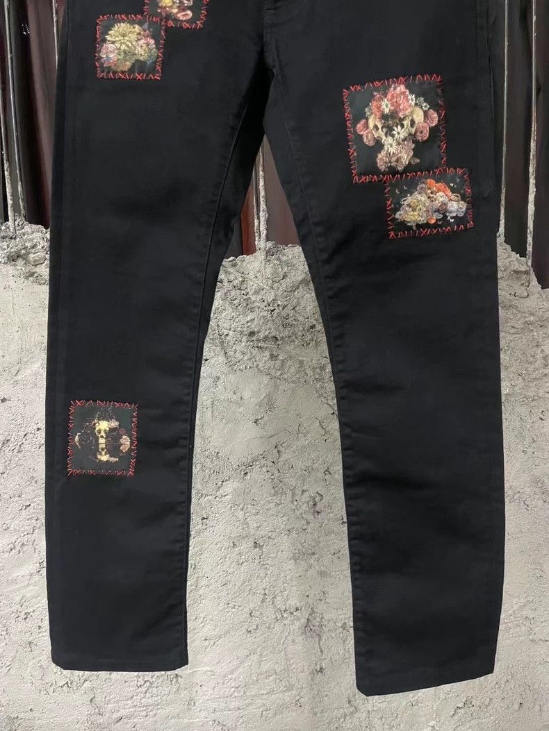 Dior Dior Floral Patch Denim Pants Size 29 Size US 29 - 4 Thumbnail