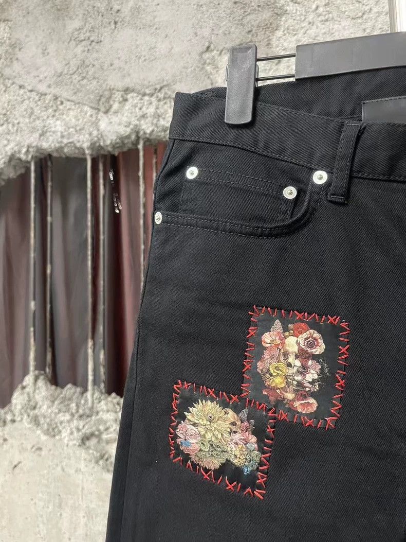 Dior Dior Floral Patch Denim Pants Size 29 Size US 29 - 5 Thumbnail