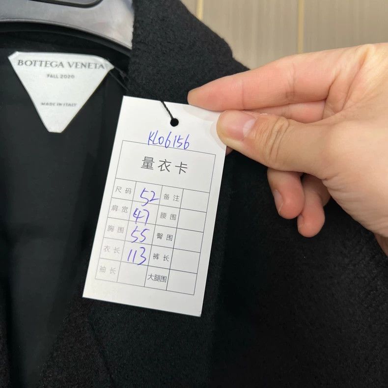 Bottega Veneta Bottega Veneta Black Wool Long Coat Size US L / EU 52-54 / 3 - 7 Thumbnail