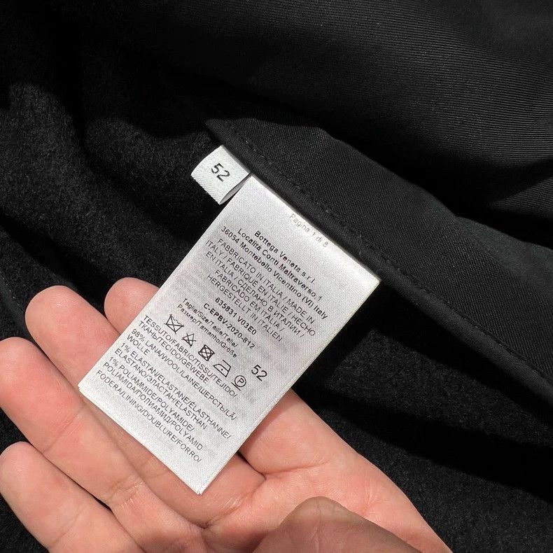 Bottega Veneta Bottega Veneta Black Wool Long Coat Size US L / EU 52-54 / 3 - 4 Thumbnail