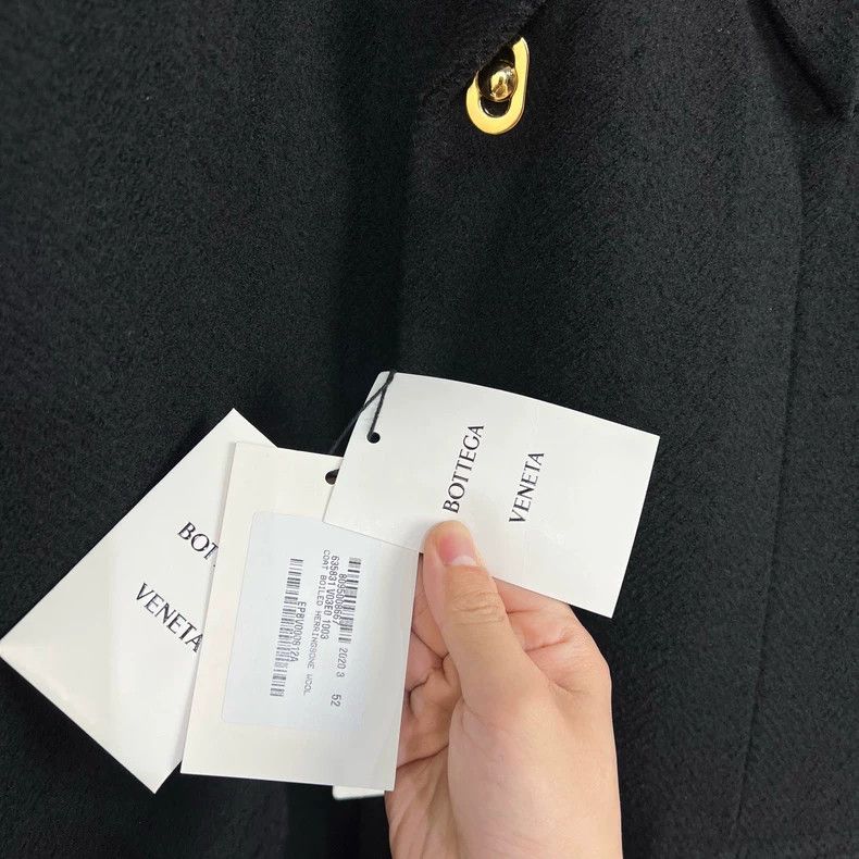 Bottega Veneta Bottega Veneta Black Wool Long Coat Size US L / EU 52-54 / 3 - 8 Thumbnail