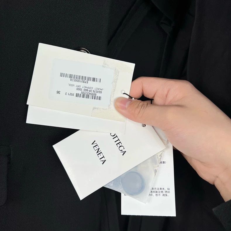 Bottega Veneta Bottega Veneta Black Collarless Blazer Jacket Size US S / EU 44-46 / 1 - 4 Thumbnail