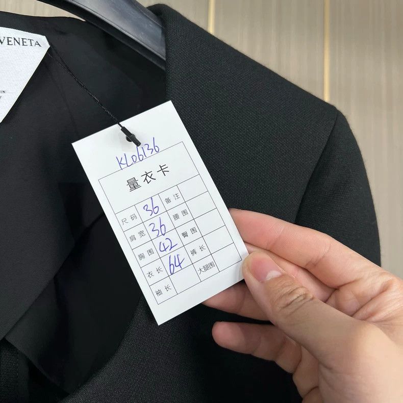 Bottega Veneta Bottega Veneta Black Collarless Blazer Jacket Size US S / EU 44-46 / 1 - 8 Thumbnail