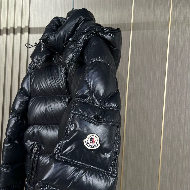 Moncler Moncler Black Maya Embroidered Down Jacket Size US M / EU 48-50 / 2 - 6 Thumbnail