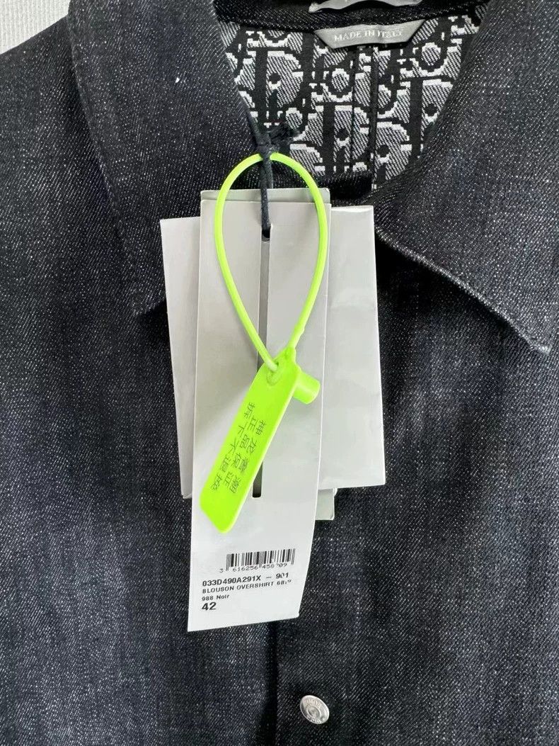 Dior Dior Black Denim Shirt Jacket with Tags Size US L / EU 52-54 / 3 - 4 Thumbnail