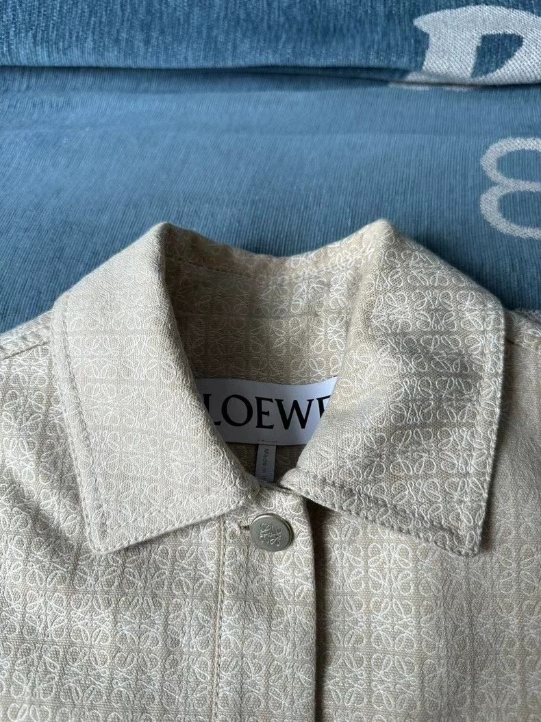 Loewe Loewe Beige Full Print Leather Jacket Size US M / EU 48-50 / 2 - 3 Thumbnail