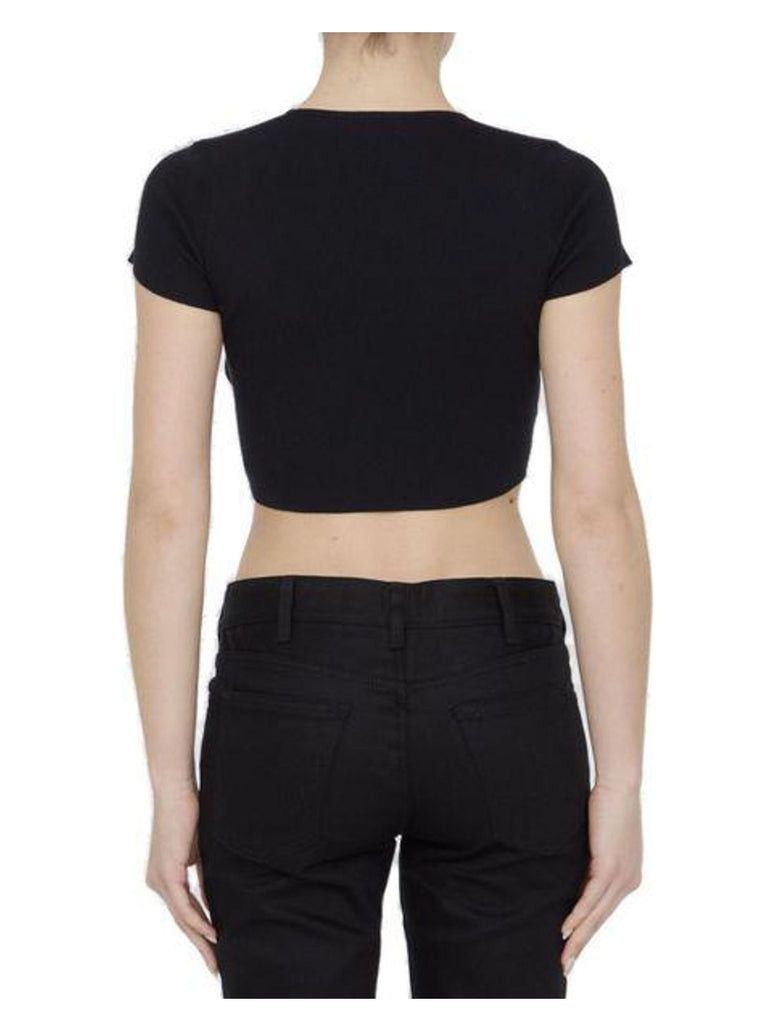 Celine heart crop top in underpinning silk and cotton Size XXL / US 16-18 / IT 52-54 - 2 Thumbnail