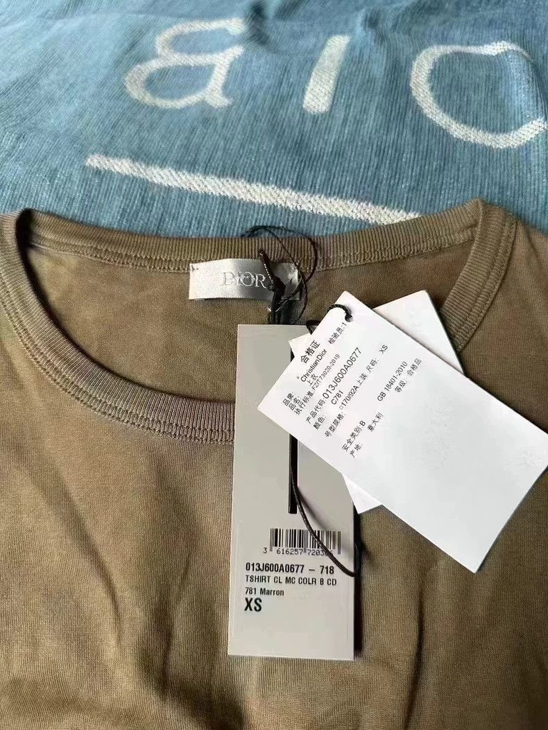 Dior Brown CD Embroidered Short Sleeve Shirt Size US XS / EU 42 / 0 - 2 Thumbnail