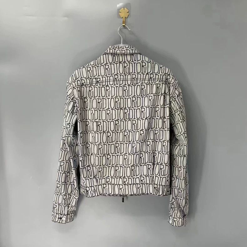 Dior Dior Logo Printed Denim Jacket Size US M / EU 48-50 / 2 - 2 Thumbnail
