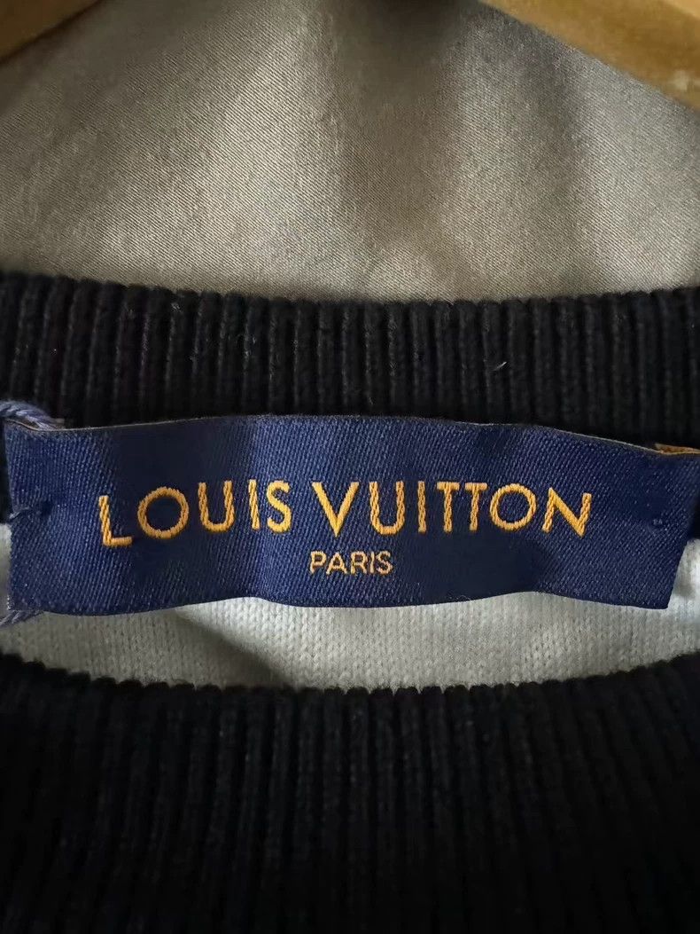 Louis Vuitton Louis Vuitton Black and White Knit Sweater Size US L / EU 52-54 / 3 - 2 Thumbnail