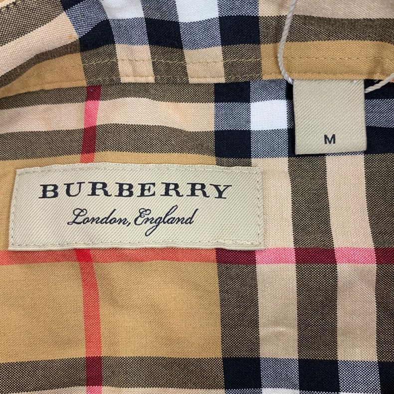 Burberry Burberry Brown Plaid Cotton Long Sleeve Shirt Size US M / EU 48-50 / 2 - 5 Thumbnail