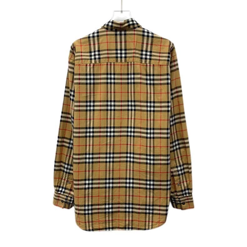 Burberry Burberry Brown Plaid Cotton Long Sleeve Shirt Size US M / EU 48-50 / 2 - 2 Thumbnail