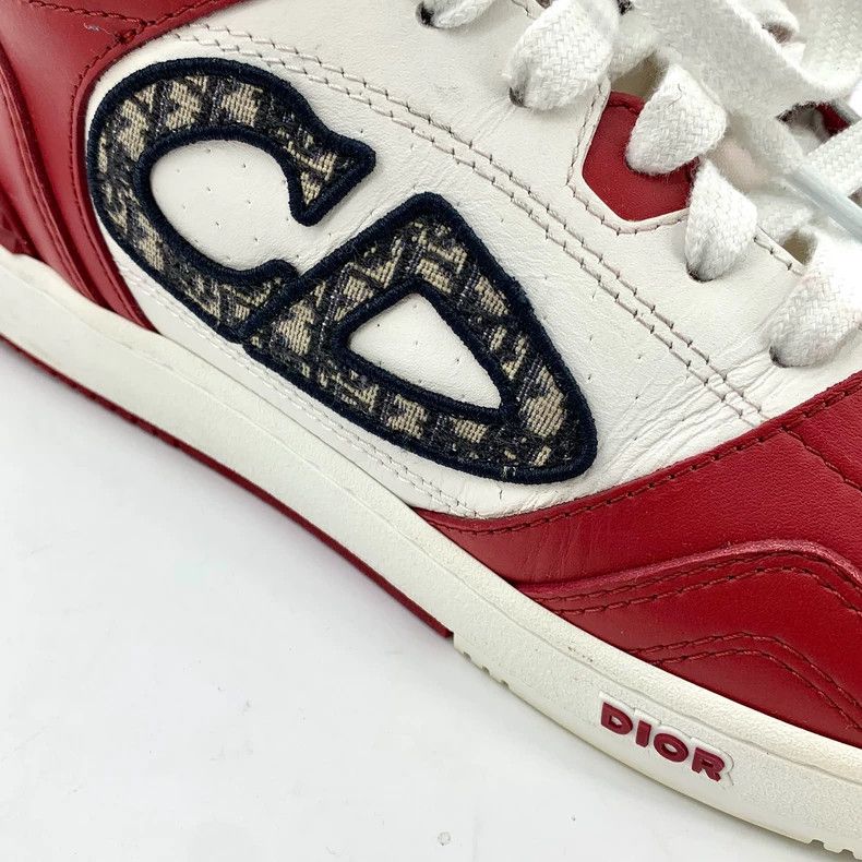 Dior Dior Red CD Embroidered Casual Sneakers Size US 10.5 / EU 43-44 - 6 Thumbnail