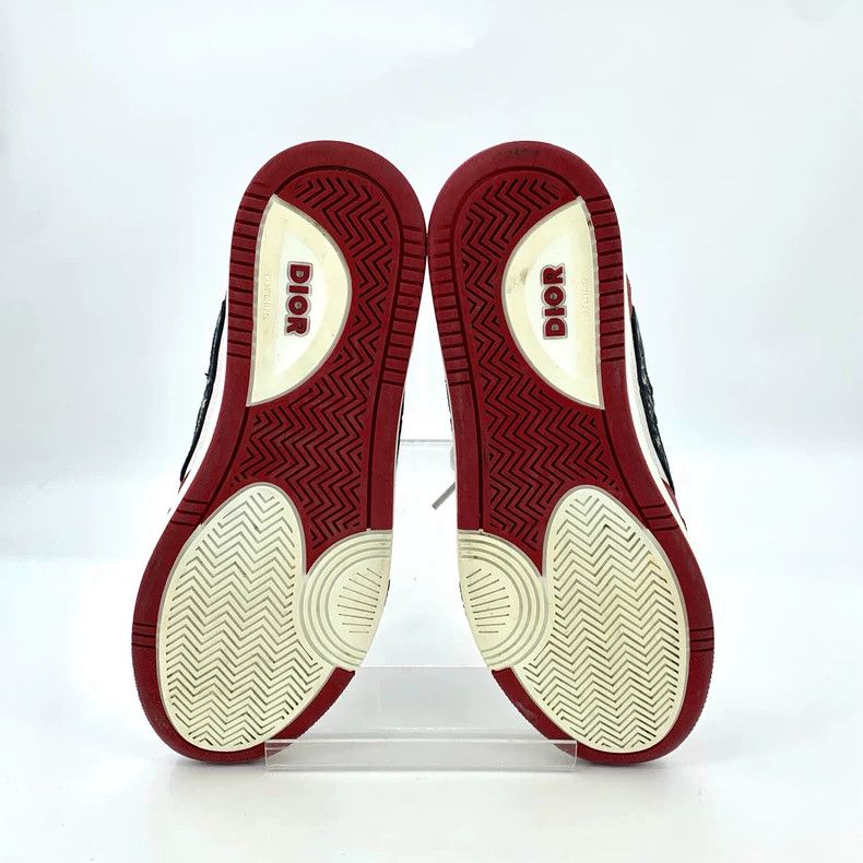 Dior Dior Red CD Embroidered Casual Sneakers Size US 10.5 / EU 43-44 - 5 Thumbnail