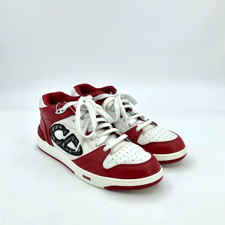 Dior Dior Red CD Embroidered Casual Sneakers Size US 10.5 / EU 43-44 - 2 Thumbnail