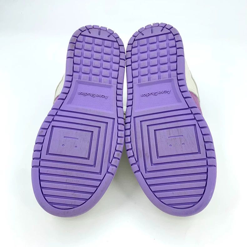 Acne Studios Acne Studios Casual Sneaker White Purple Accents Size US 5.5 / EU 38 - 5 Thumbnail