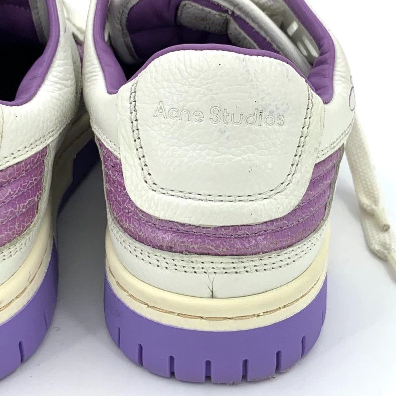 Acne Studios Acne Studios Casual Sneaker White Purple Accents Size US 5.5 / EU 38 - 8 Thumbnail